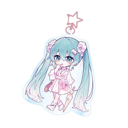 Figur POP Buddies Hatsune Miku Keychain Kawaii Summer Time Geneva Store Switzerland