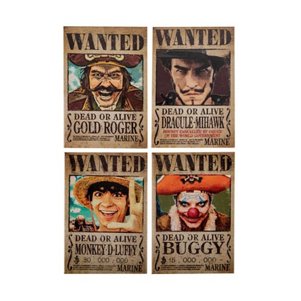 Figur Cine replicas One Piece Magnets Wanted 4-Pack Geneva Store Switzerland