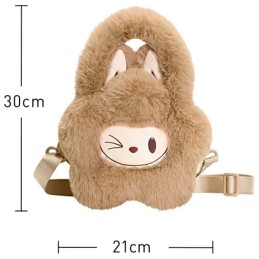 Figuren POP MART Tasche LABUBU THE MONSTERS Classic Series-Plush Flower Braun Genf Shop Schweiz