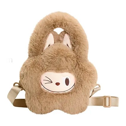 Figuren POP MART Tasche LABUBU THE MONSTERS Classic Series-Plush Flower Braun Genf Shop Schweiz