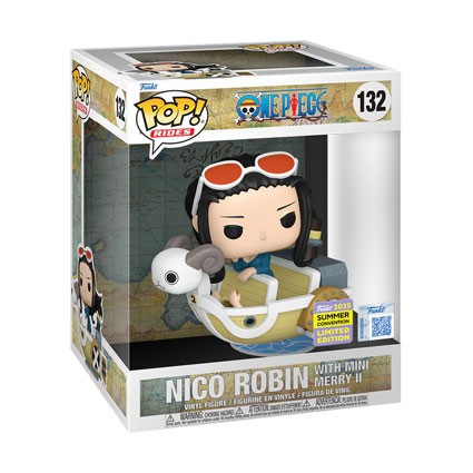 Figur Funko Pop SCE2025 Rides One Piece Nico Robin with Mini Merry II Limited Edition Geneva Store Switzerland