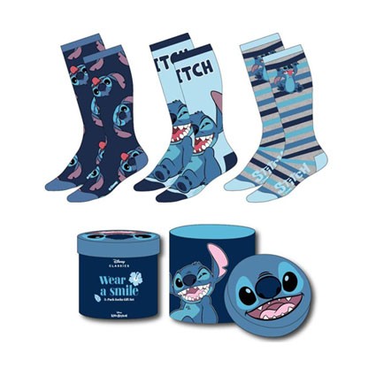 Figurine Cerdá Lilo et Stitch Paires de Chaussettes Crazy Stitch 36-43 3-Pack Boutique Geneve Suisse
