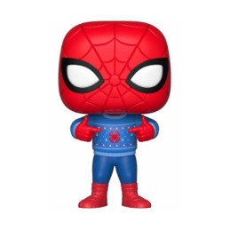 Figuren Funko Pop Marvel Holiday Spider-Man mit Ugly Sweater (Selten) Genf Shop Schweiz