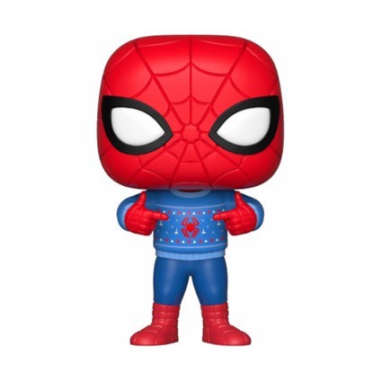 Figur Funko Pop Marvel Holiday Spider-Man with Ugly Sweater (Vaulted) Geneva Store Switzerland