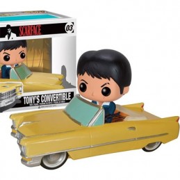 Figuren Funko BESCHÄDIGTE BOX - Pop Rides Scarface Tony in Cadillac (Selten) Genf Shop Schweiz