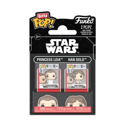 Figurine Funko Pop Bitty Star Wars Episode V L'Empire Contre-attaque Princess Leila et Han Solo 2-Pack Boutique Geneve Suisse