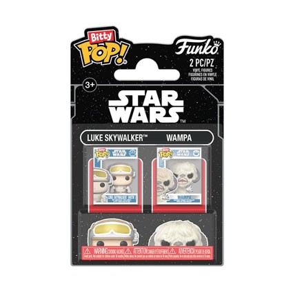 Figurine Funko Pop Bitty Star Wars Episode V L'Empire Contre-attaque Luke Skyalker Hoth et Wampa 2-Pack Boutique Geneve Suisse