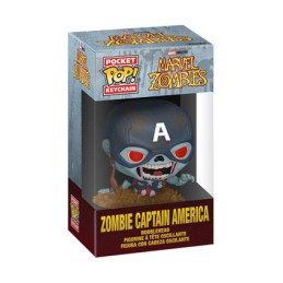 Figurine Funko Pop Pocket Porte-clés Marvel Zombies Captain America Boutique Geneve Suisse