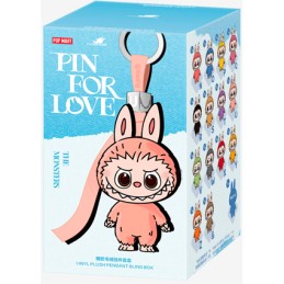 Figurine POP MART POP MART – Labubu THE MONSTERS Pin for Love Series Vinyl Plush Pendant (N-Z) (Peluche Officielle Porte-Clés...