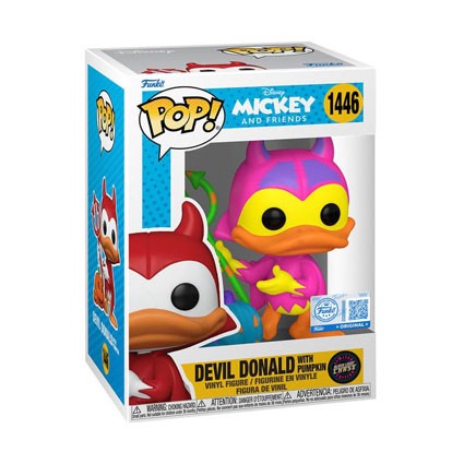 Figurine Funko Pop Blacklight Disney Devil Donald Chase Edition Limitée Boutique Geneve Suisse