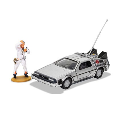 Figur Corgi Back to the Future Vehicle 1/36 DeLorean and Doc Brown Geneva Store Switzerland