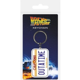 Figur Pyramid International Back to the Future Rubber Keychain License Plate Geneva Store Switzerland