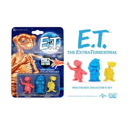 Figurine Doctor Collector E.T. l´extra-terrestre 3 mini figurines Collector's Set 1982 Boutique Geneve Suisse