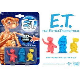 Figurine Doctor Collector E.T. l´extra-terrestre 3 mini figurines Collector's Set 1982 Boutique Geneve Suisse