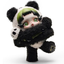 Figur POP MART SKULLPANDA Lazy Panda Plush Doll – Plush Vinyl Face Geneva Store Switzerland