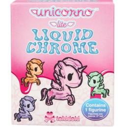 Figurine Tokidoki Mystery Box Licorne Lite Liquid Chrome par Tokidoki Boutique Geneve Suisse