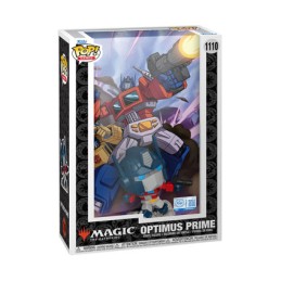 Figur Funko Pop Transformers X MTG Book Cover 2024 Optimus Prime Magic the Gathering with Hard Acrylic Protector Geneva Store...