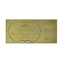 Figur FaNaTtiK The Shining Replica Gyrosphere Ticket (gold-plated) Geneva Store Switzerland