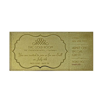 Figur FaNaTtiK The Shining Replica Gyrosphere Ticket (gold-plated) Geneva Store Switzerland