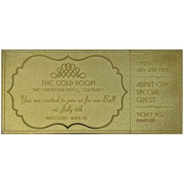 Figur FaNaTtiK The Shining Replica Gyrosphere Ticket (gold-plated) Geneva Store Switzerland