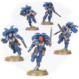 Figuren Games Workshop Warhammer 40.000 Space Marines Intercessor Sturmtrupp mit Sprungmodulen Genf Shop Schweiz