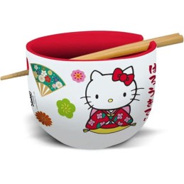 Figuren Stor Sanrio Ramen-Schüssel mit Stäbchen Hello Kitty Japan Genf Shop Schweiz
