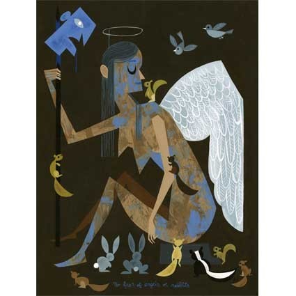 Figuren  Print : Amanda Visell : no fear of angels or rabbits Genf Shop Schweiz