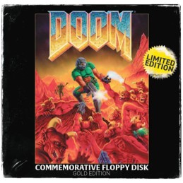 Figurine FaNaTtiK Doom Réplique Floppy Disk Plaqué Or Edition Limitée Boutique Geneve Suisse