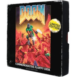 Figur FaNaTtiK Doom Replik Floppy Disk Gold Plated Limited Edition Geneva Store Switzerland