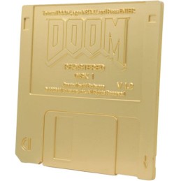 Figurine FaNaTtiK Doom Réplique Floppy Disk Plaqué Or Edition Limitée Boutique Geneve Suisse