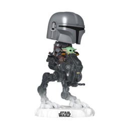 Figur Funko Pop Rides Deluxe Star Wars The Mandalorian and Grogu The Mandalorian with Grogu in Imperial Remnant AT-RT Geneva ...