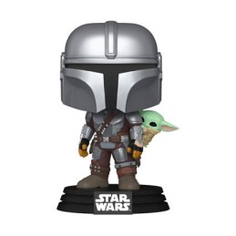 Figurine Funko Pop Star Wars Le Mandalorian et Grogu Le Mandalorian avec Grogu Boutique Geneve Suisse