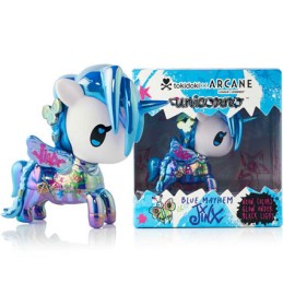 Figur Tokidoki Unicorno Blue Mayhem Jinx by Tokidoki x Arcane Limited Edition Geneva Store Switzerland