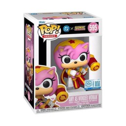 Figurine Funko Pop Heroes DC x Sonic The Hedgehog Amy as Wonder Woman Edition Limitée Boutique Geneve Suisse
