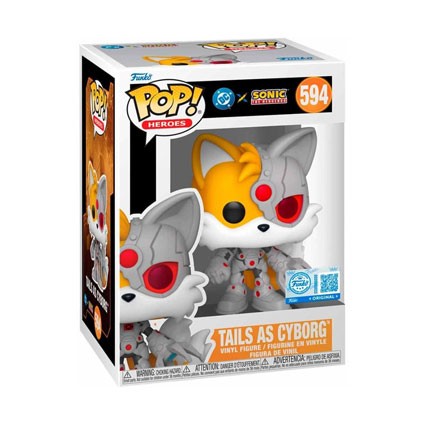 Figur Funko Pop Heroes DC x Sonic The Hedgehog Tails as Cyborg Limited Edition Geneva Store Switzerland