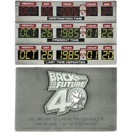 Figuren FaNaTtiK Zurück in die Zukunft Metallbarren 40. Geburtstag Time Circuits Limitierte Auflage Genf Shop Schweiz