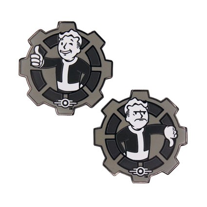 Figur FaNaTtiK Fallout Collectable Coin Decision Black and White Limited Edition Geneva Store Switzerland