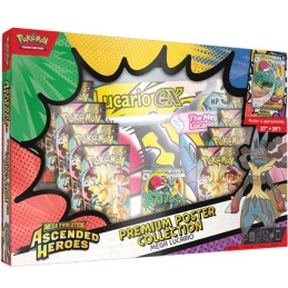 Figuren Pokémon Company International FR Pokémon Lucario Coffret Premium Collection Poster ME02.5 Héros Transcendants Französ...