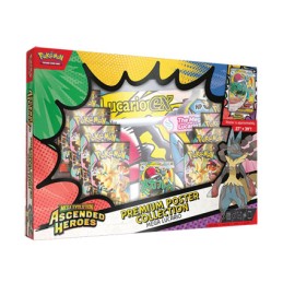 Figuren Pokémon Company International FR Pokémon Lucario Coffret Premium Collection Poster ME02.5 Héros Transcendants Französ...