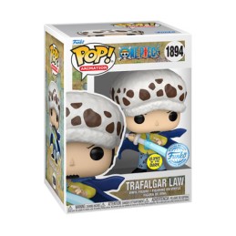 Figurine Funko Pop Phosphoreszierend One Piece Trafalgar Law with Blue Anesthesia Limitierte Auflage Boutique Geneve Suisse