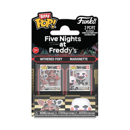 Figurine Funko Pop Bitty Five Nights at Freddy's Withered Foxy und Marionette 2-Pack Boutique Geneve Suisse