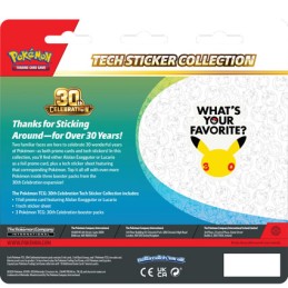 Figurine Pokémon Company International Pokémon Tech Sticker Collection 30. Geburtstag Englische Version Boutique Geneve Suisse