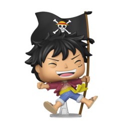 Figurine Funko One Piece Monkey D. Luffy mit Fahne Limitierte Auflage Boutique Geneve Suisse