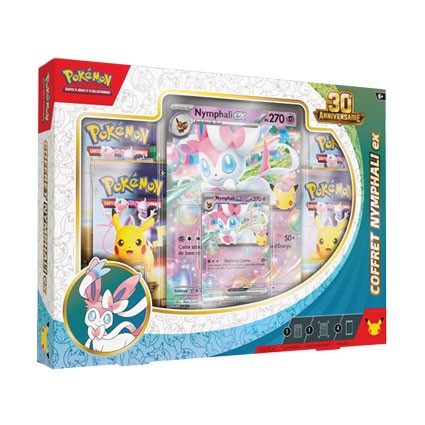 Figur Pokémon Company International Pokémon Celebration ex Box Nymphali 30. Geburtstag Französische Version Geneva Store Swit...