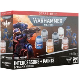 Figur Games Workshop Warhammer 40.000 Space Marines Intercessors Farben Geneva Store Switzerland