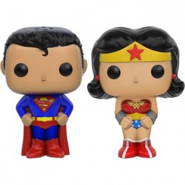 Pop DC Superman and Wonder Woman Salt and Pepper Set