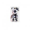 Figur Qee Bear Metallic Silver (No box) Toy2R Geneva Store Switzerland