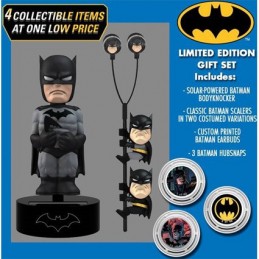 Gift Set DC Comics Classic Batman Solar Powered Body Knocker 15cm Earbugs Scalers & Hubsnaps Limited Edition